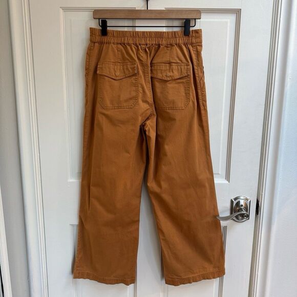 Pact Woven Russet Wide Leg Crop Pant Size Medium - Picture 4 of 7